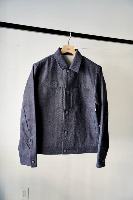 MEN Kiivu / キフ DENIM TRUCKER JACKET - 12.5oz Rainbow Denim + Needle -