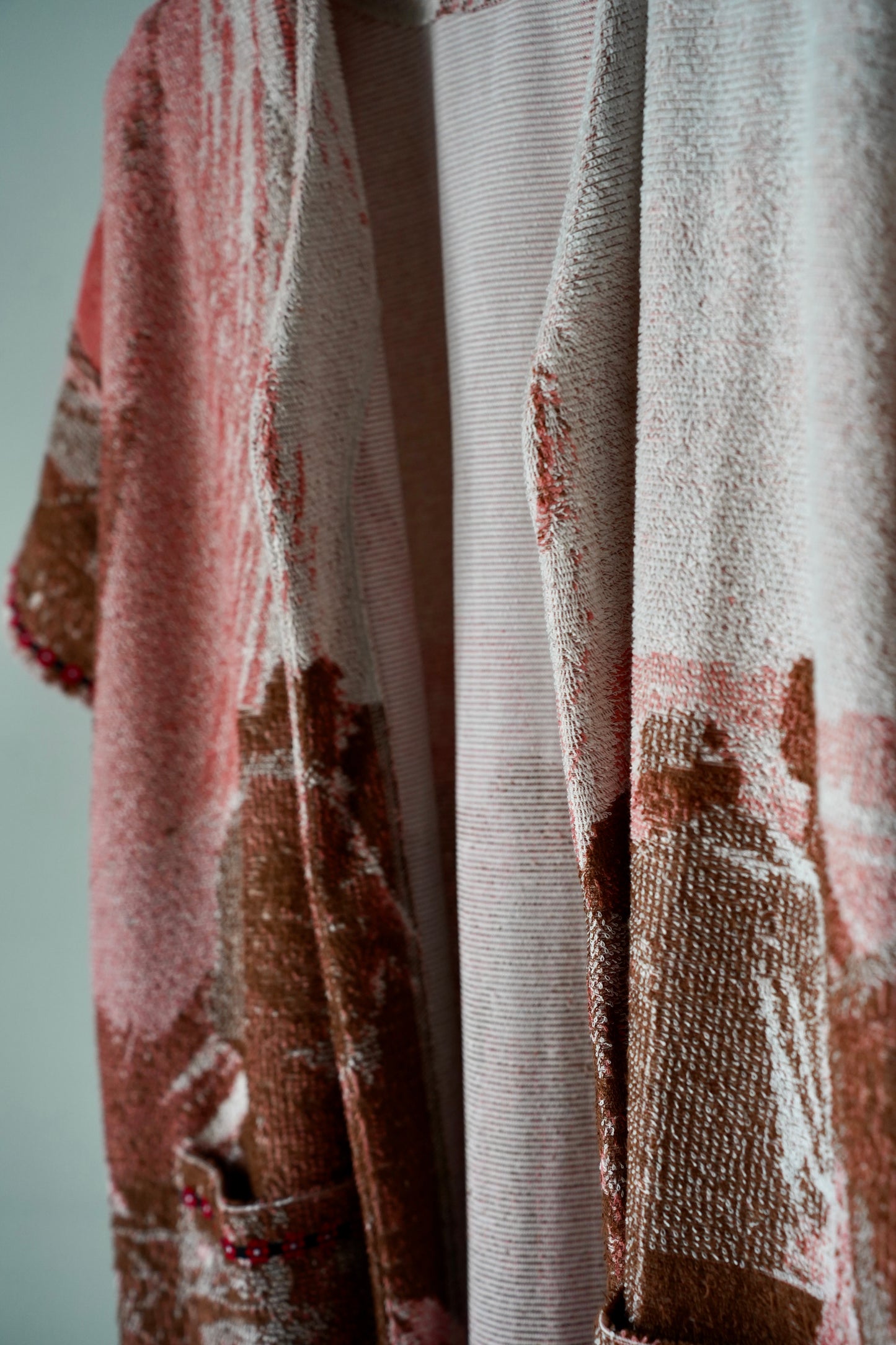 WOMEN jonnlynx/ジョンリンクス pile jacquard haori