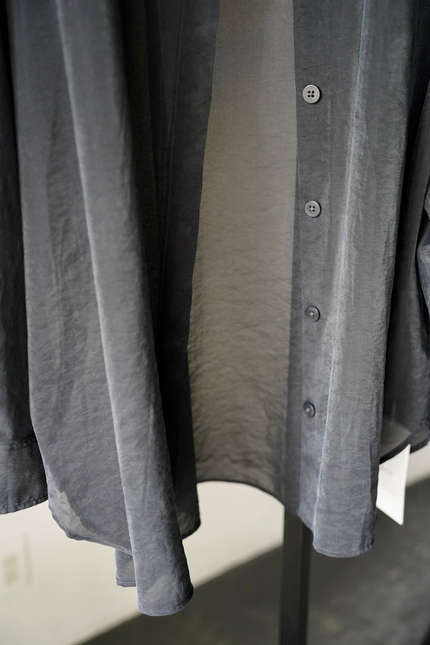WOMEN IIROT/イロット Light Sheer Shirt_Black