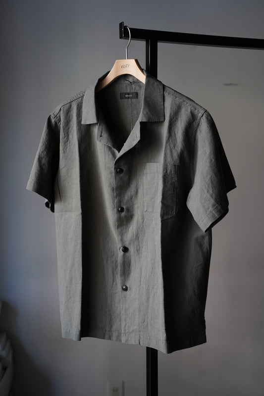 MEN alvana / アルヴァナ LINEN OPEN COLLAR SHIRT