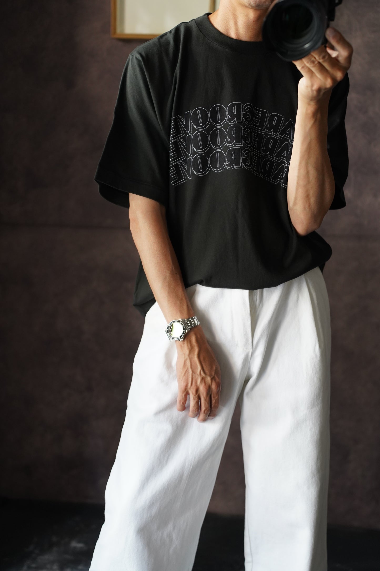 MEN/WOMEN blurhmsROOTSTOCK / ブラームスルーツストック RAREGROOVE Print Tee STANDARD