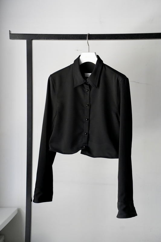 WOMEN IIROT/イロット Freeform Shirt Black