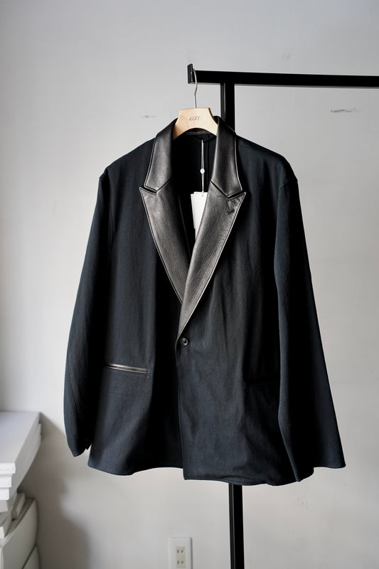MEN blurhms/ブラーム Denim-Leather Jacket