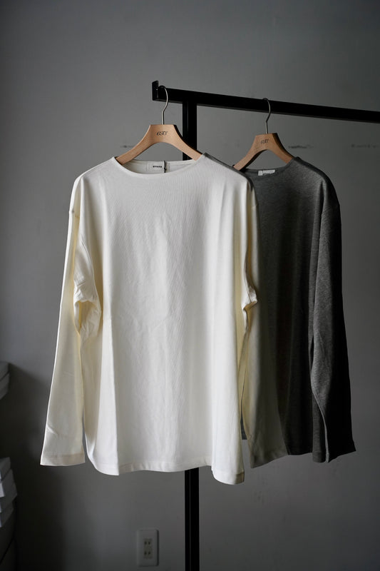 MEN alvana / アルヴァナ WOOL COTTON BOATNECK LONG SLEEVE