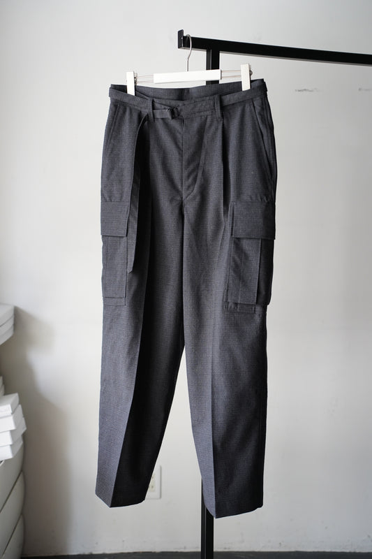 MEN blurhms/ブラーム Wool Ramie Mohair 6P Belted Trousers