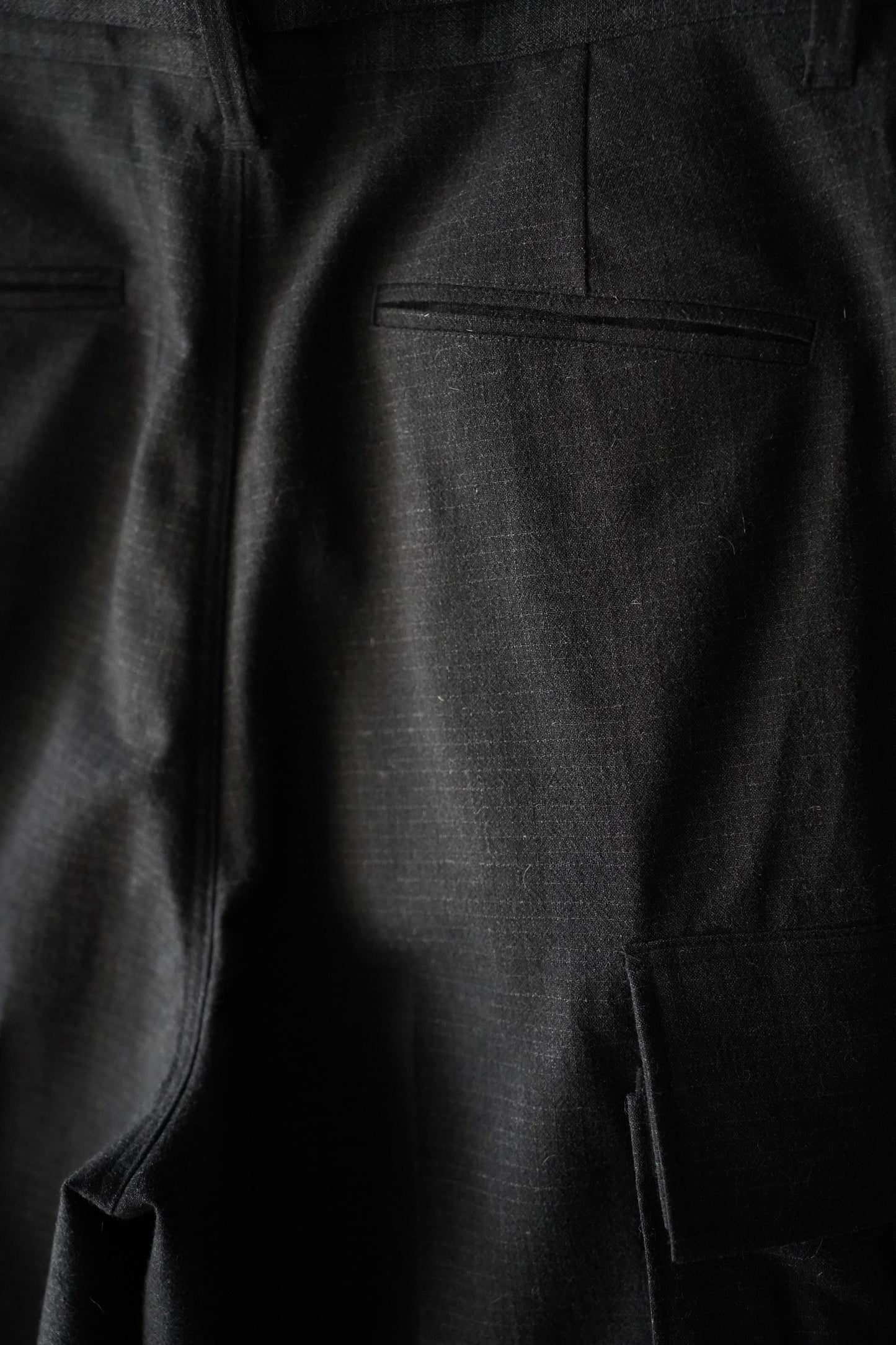 MEN blurhms/ブラーム Wool Ramie Mohair 6P Belted Trousers