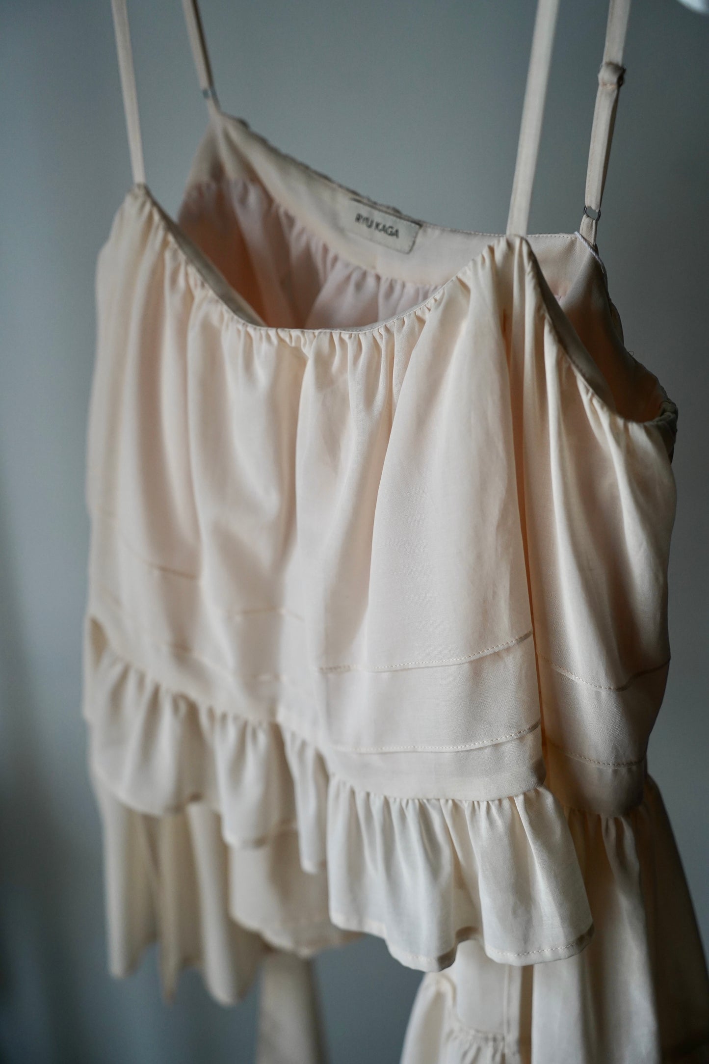 WOMEN RYU KAGA Cotton voile tiered camisole