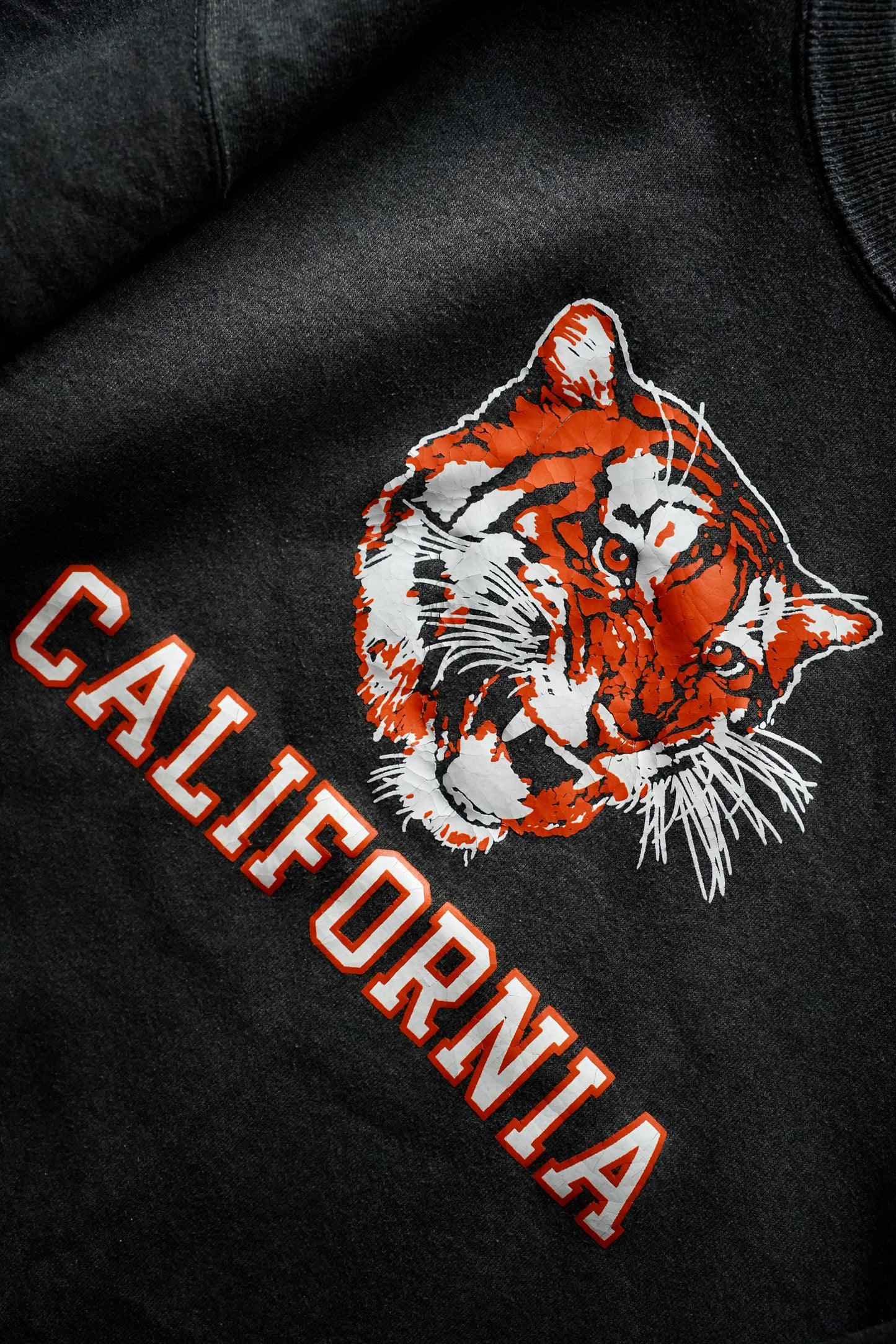 MEN/WOMEN VINTAGE CALIFORNIA TIGER SWEAT CHACOAL (LEE)