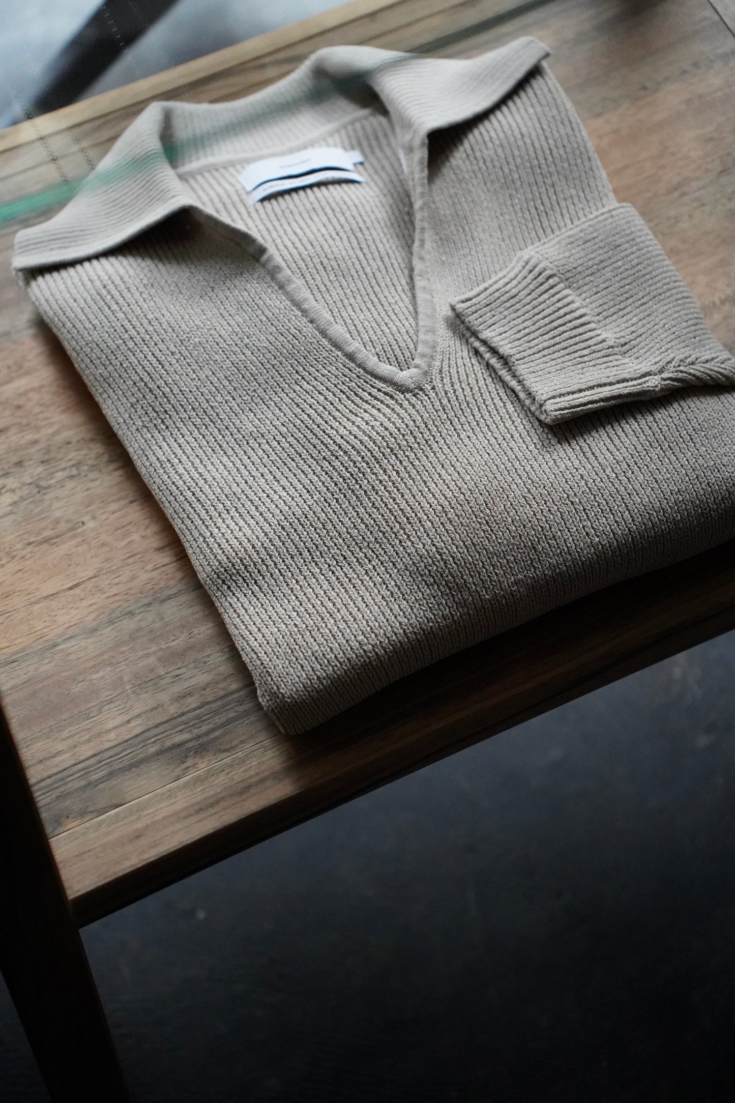 MEN Graphpaper Linen Solotex Skipper Knit