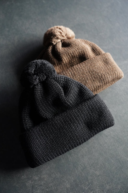 MEN COMESANDGOES カムズアンドゴーズ MERINO WOOL STANDARD KNIT (梵天付き)