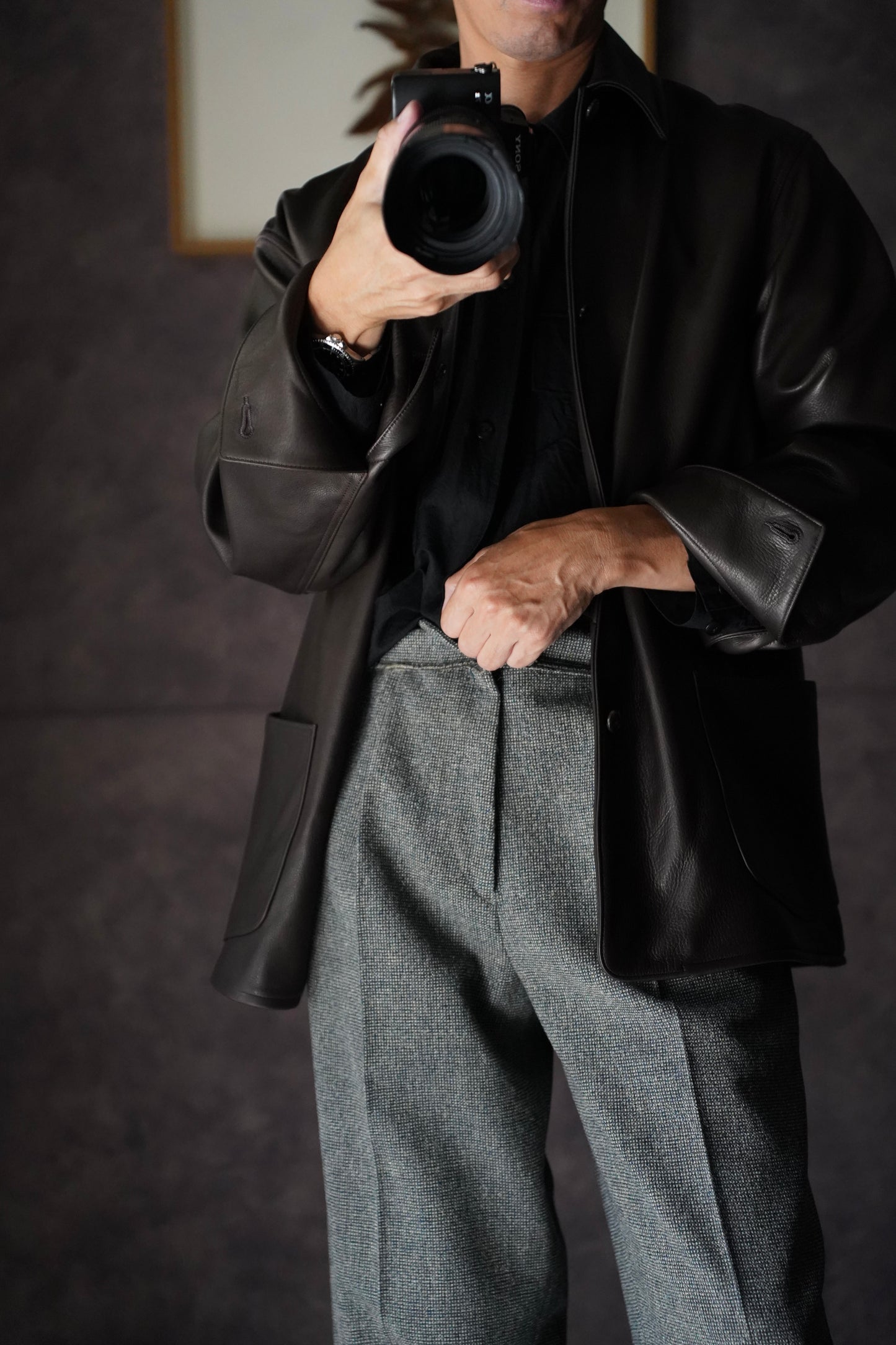 MEN blurhms/ブラーム Steer Leather Coverall
