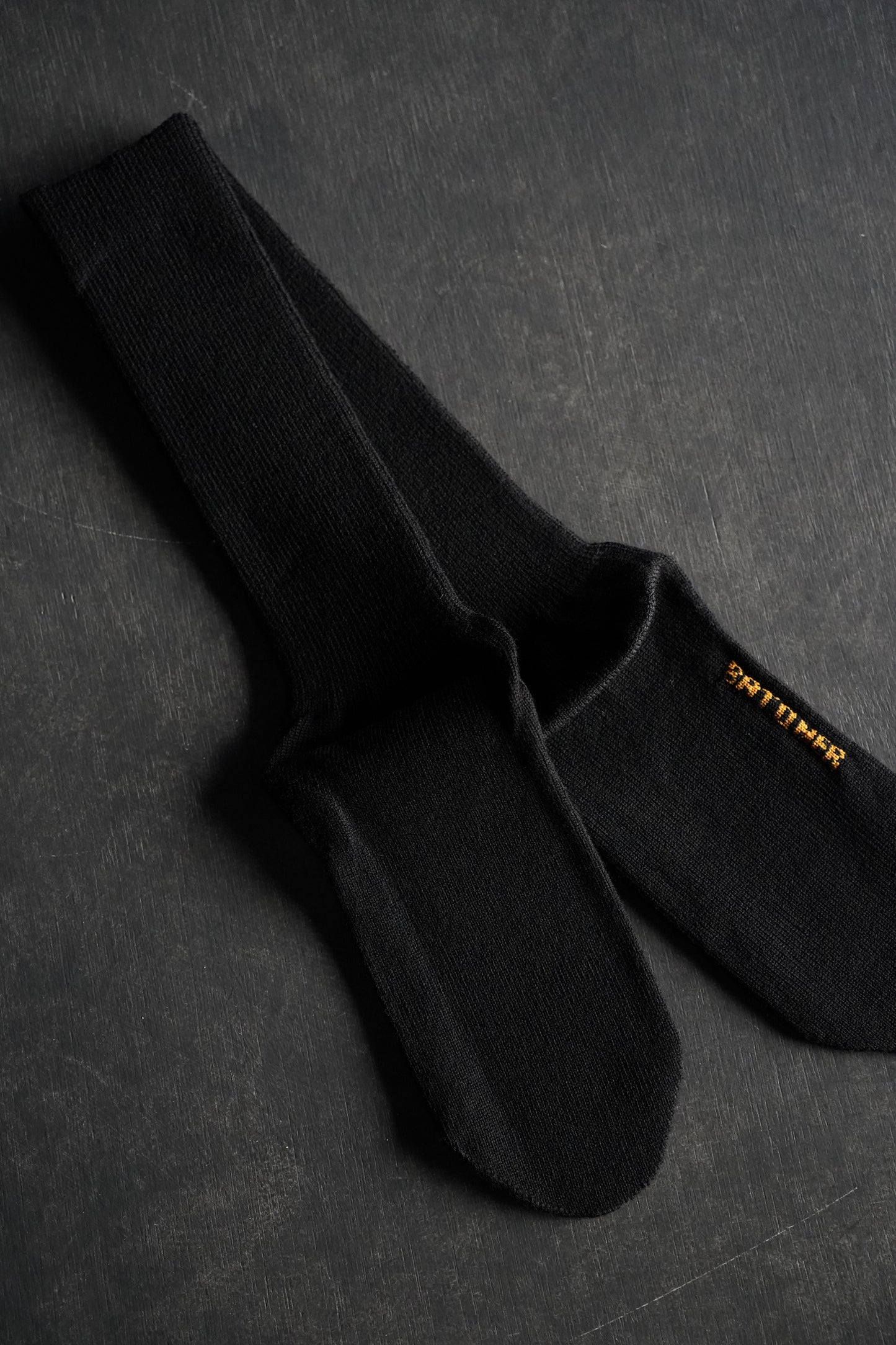 WOMEN BATONER / バトナー SOLID WOOL LOGO SOCKS (WOMENS)