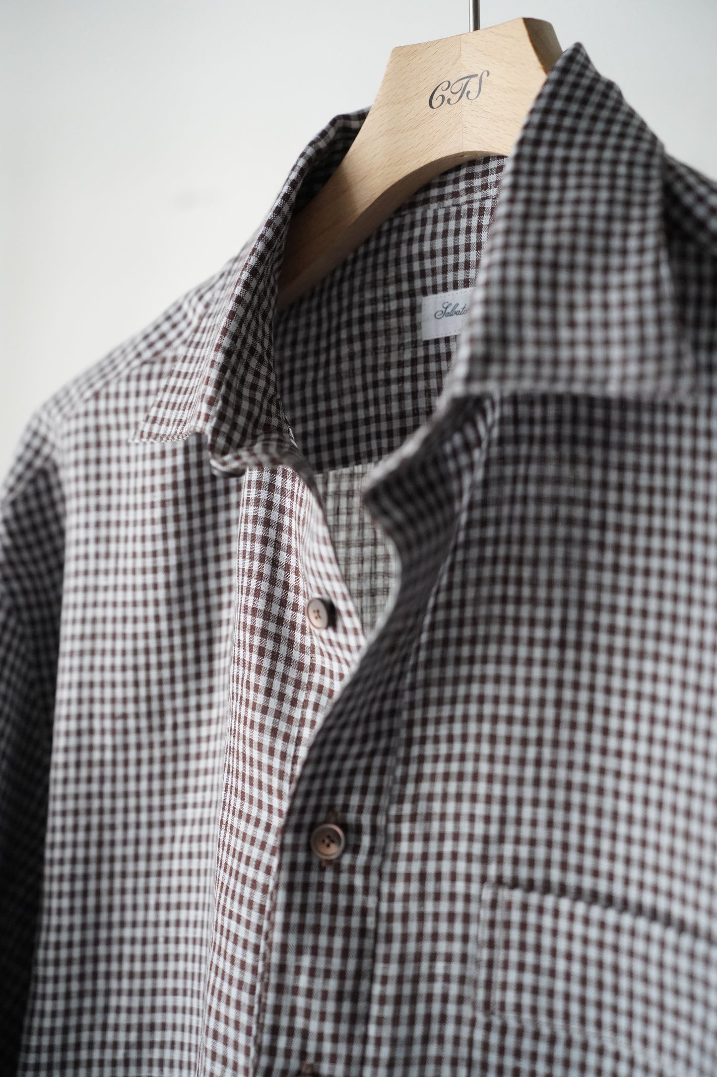 MEN Salvatore Piccolo / サルバトーレピッコロ LINEN CHECK SHIRT BLOUSON