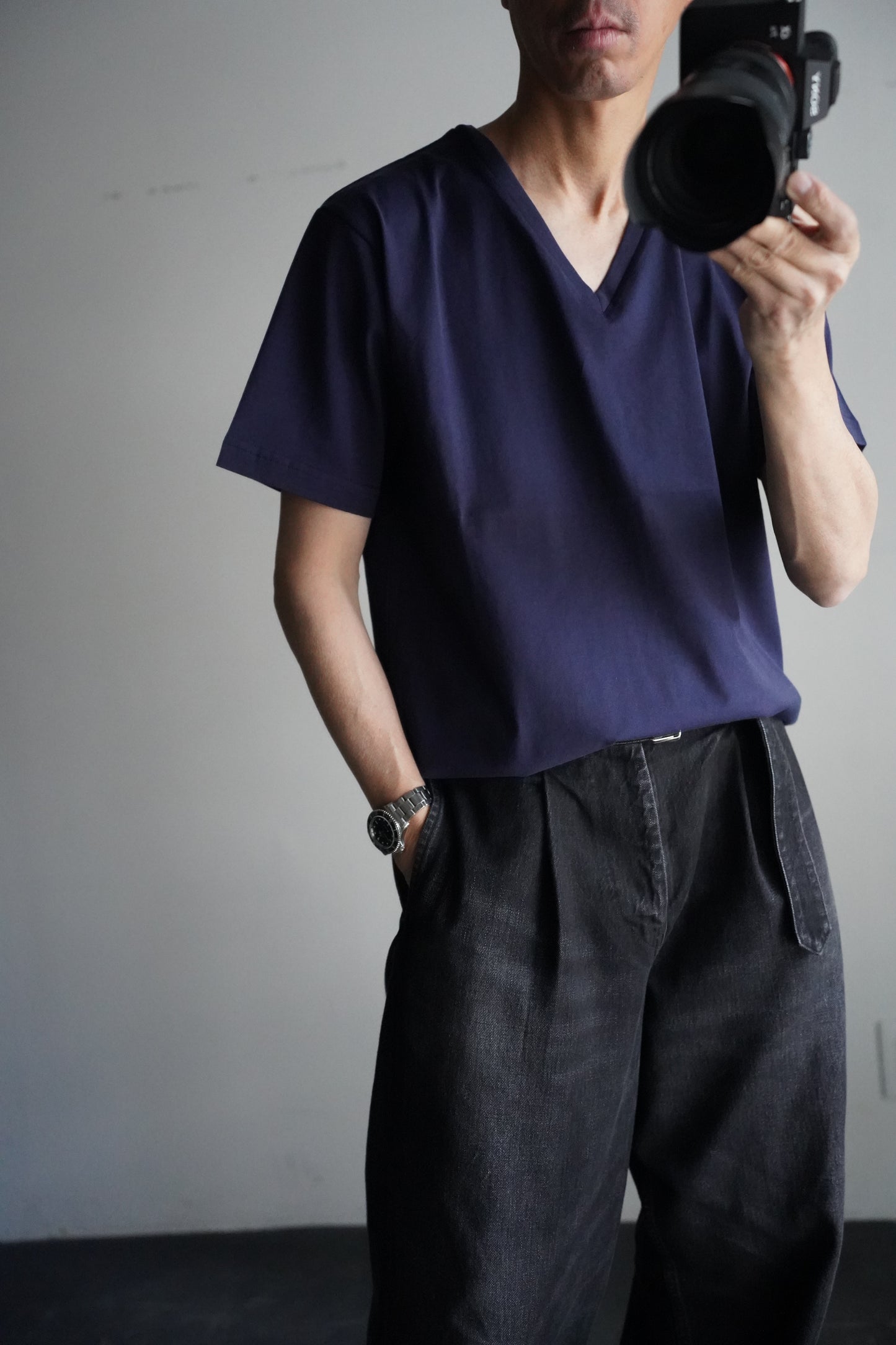 MEN alvana / アルヴァナ 26/天竺 VショートスリーブT