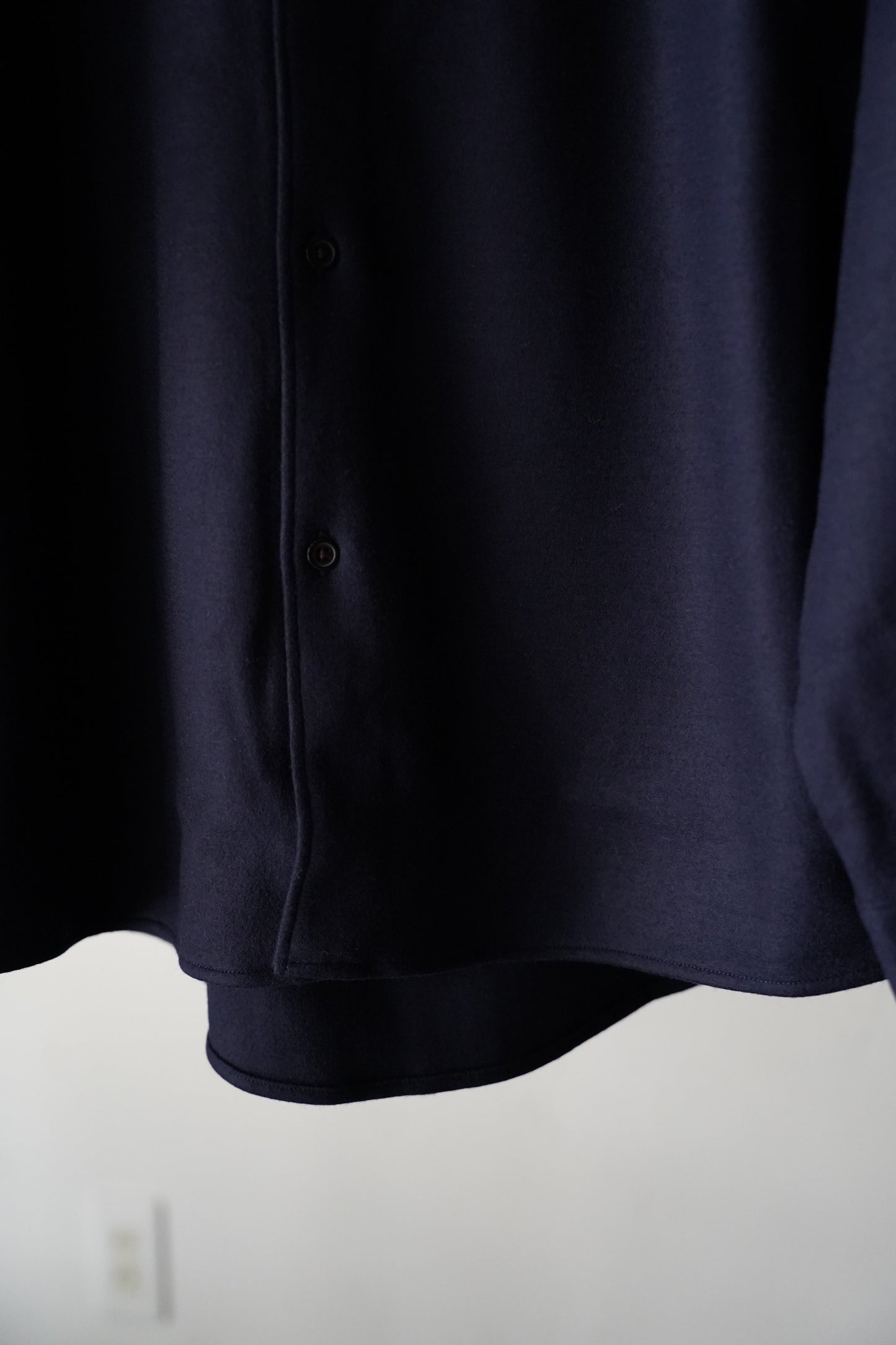MEN BATONER / バトナー MILLED SMOOTH WOOL REGULAR COLLAR SHIRT