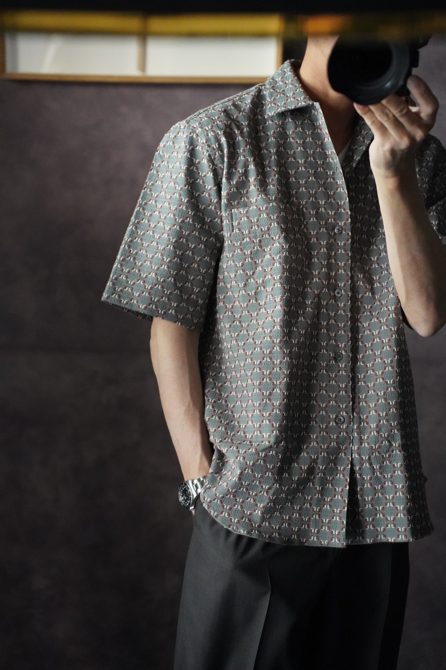 MEN Salvatore Piccolo / サルバトーレピッコロ EMBROIDERY SHORT SLEEVE SHRITS