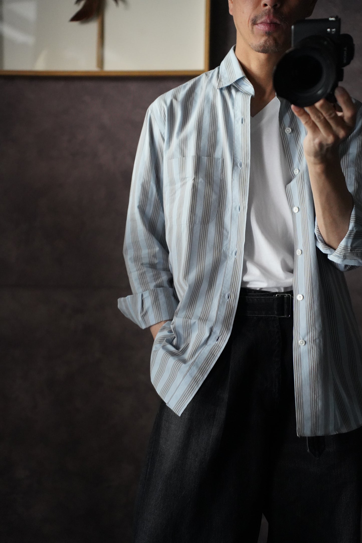 MEN Salvatore Piccolo / サルバトーレピッコロ STRIPE SHRITS