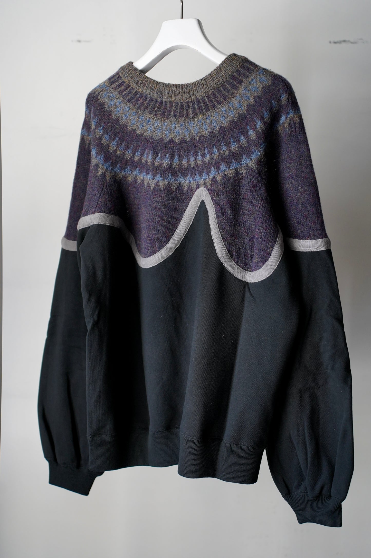 MEN/WOMEN VIOLETTE ROOM EX.REMAKE SWEAT BLACK ⑫