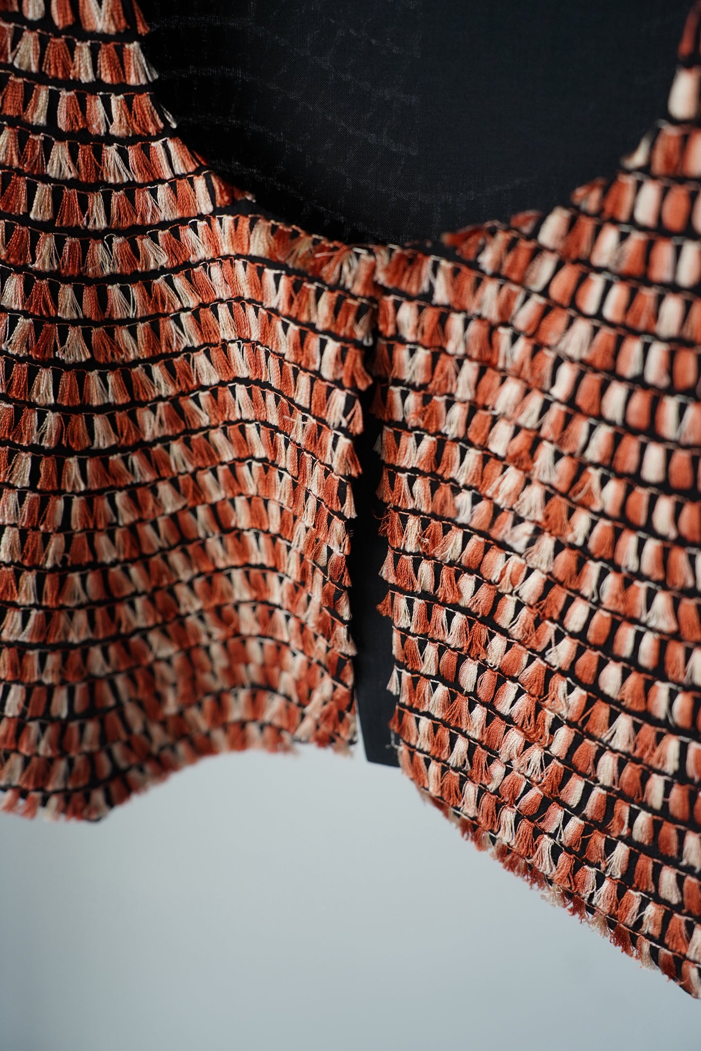 WOMEN Villd / ヴィルド fringe embroidery vest