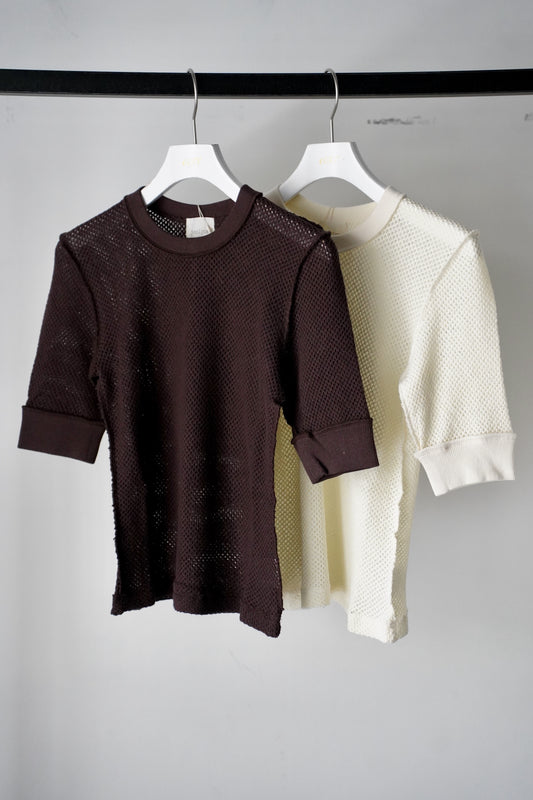 WOMEN jonnlynx/ジョンリンクス mesh tee