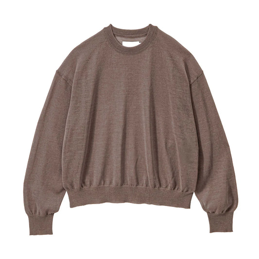 WOMEN Graphpaper Coiled Wool Nylon Oversized Crew Neck Knit