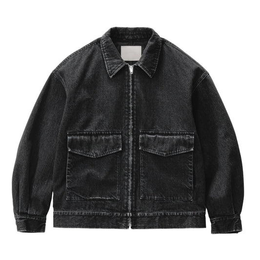 MEN Graphpaper Selvage Denim Zip Jacket / DARK FADE