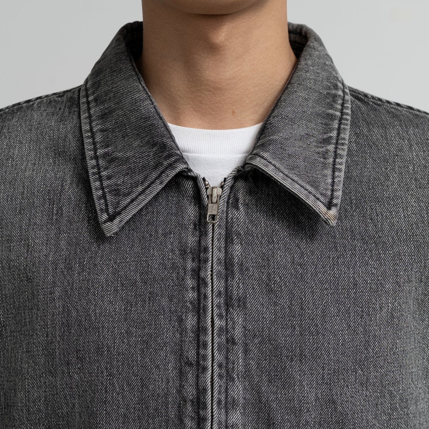 MEN Graphpaper Selvage Denim Zip Jacket / LIGHT FADE