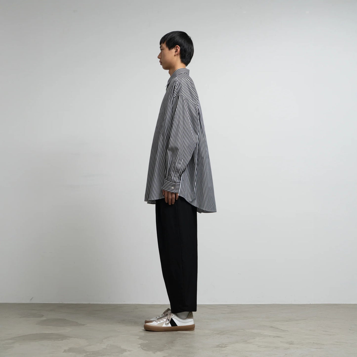 MEN Graphpaper High Count Regular Collar Round Cut Oversized Shirt