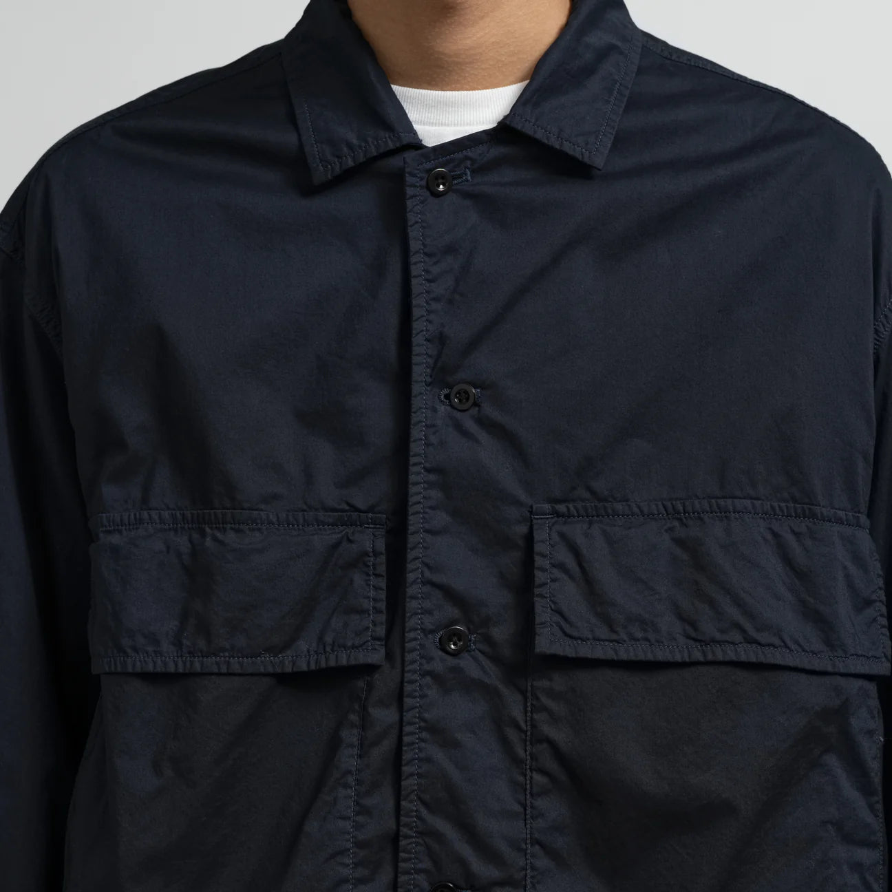 MEN Graphpaper Garment Dyed Typewriter Fatigue Shirt