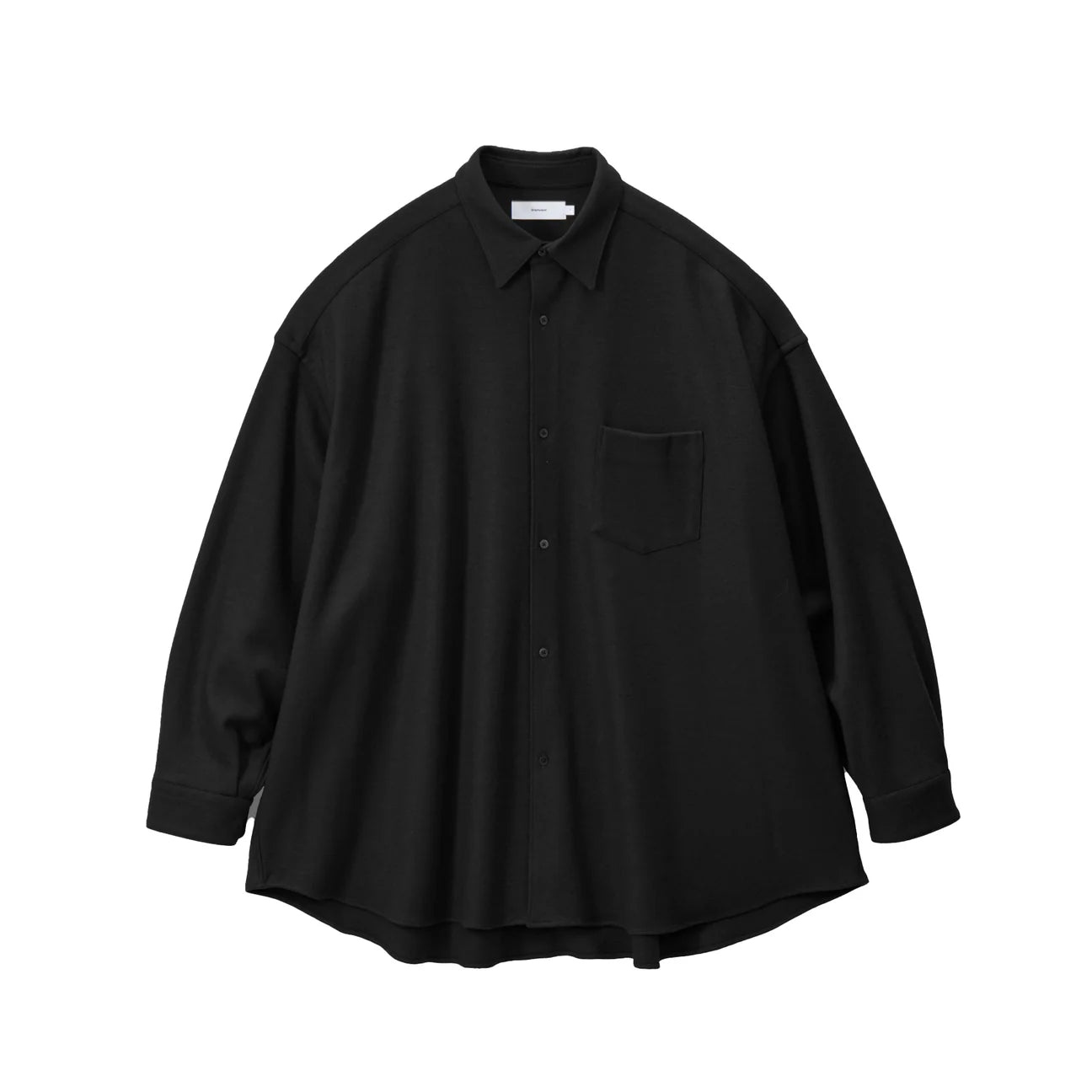 MEN Graphpaper Wool Smooth Flannel Oversized Regular Collar Shirt