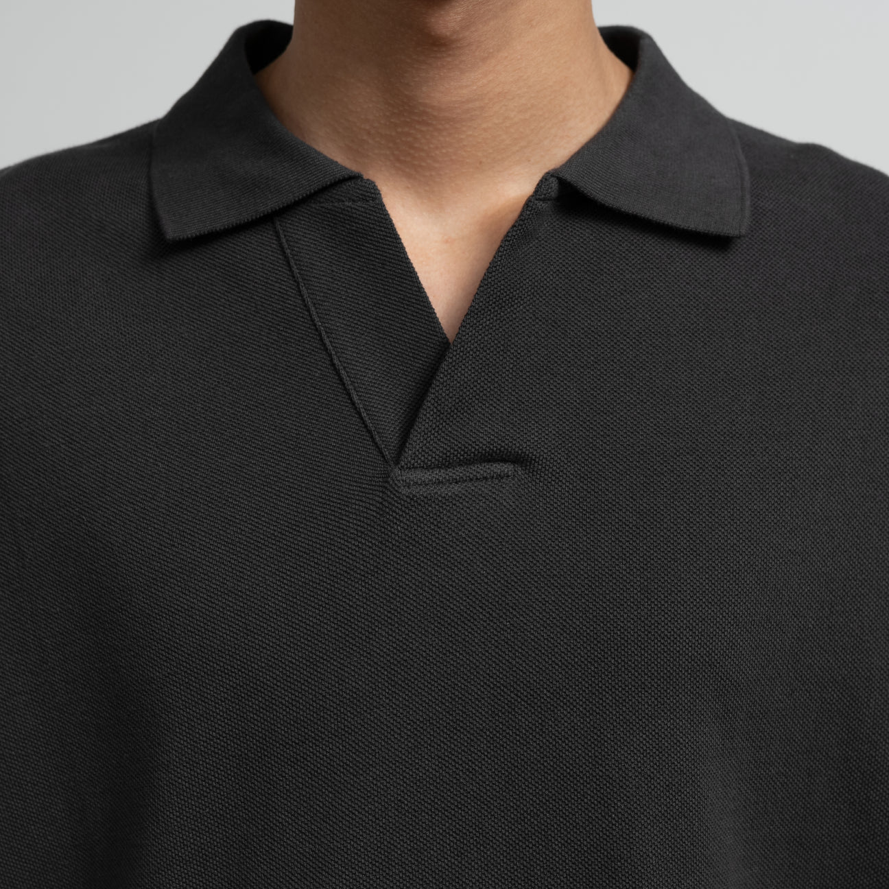 MEN Graphpaper Cotton Pique Jersey S/S Skipper Polo