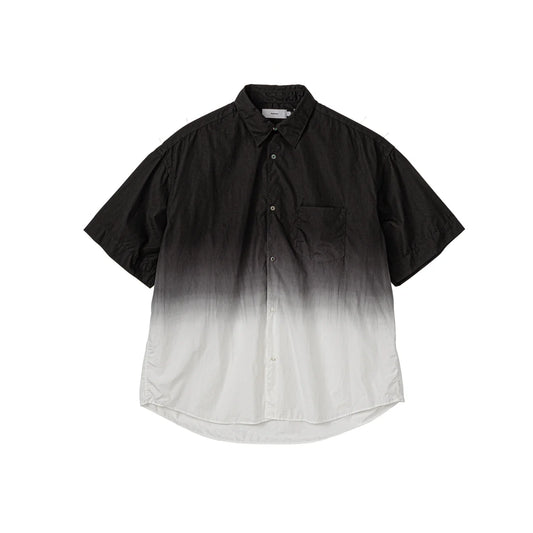 MEN　Graphpaper　Broad S/S Oversized Regular Collar Shirt BLACK SHADE