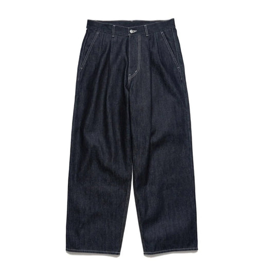 MEN Graphpaper Selvage Denim Two Tuck Pants INDIGO_RIGID