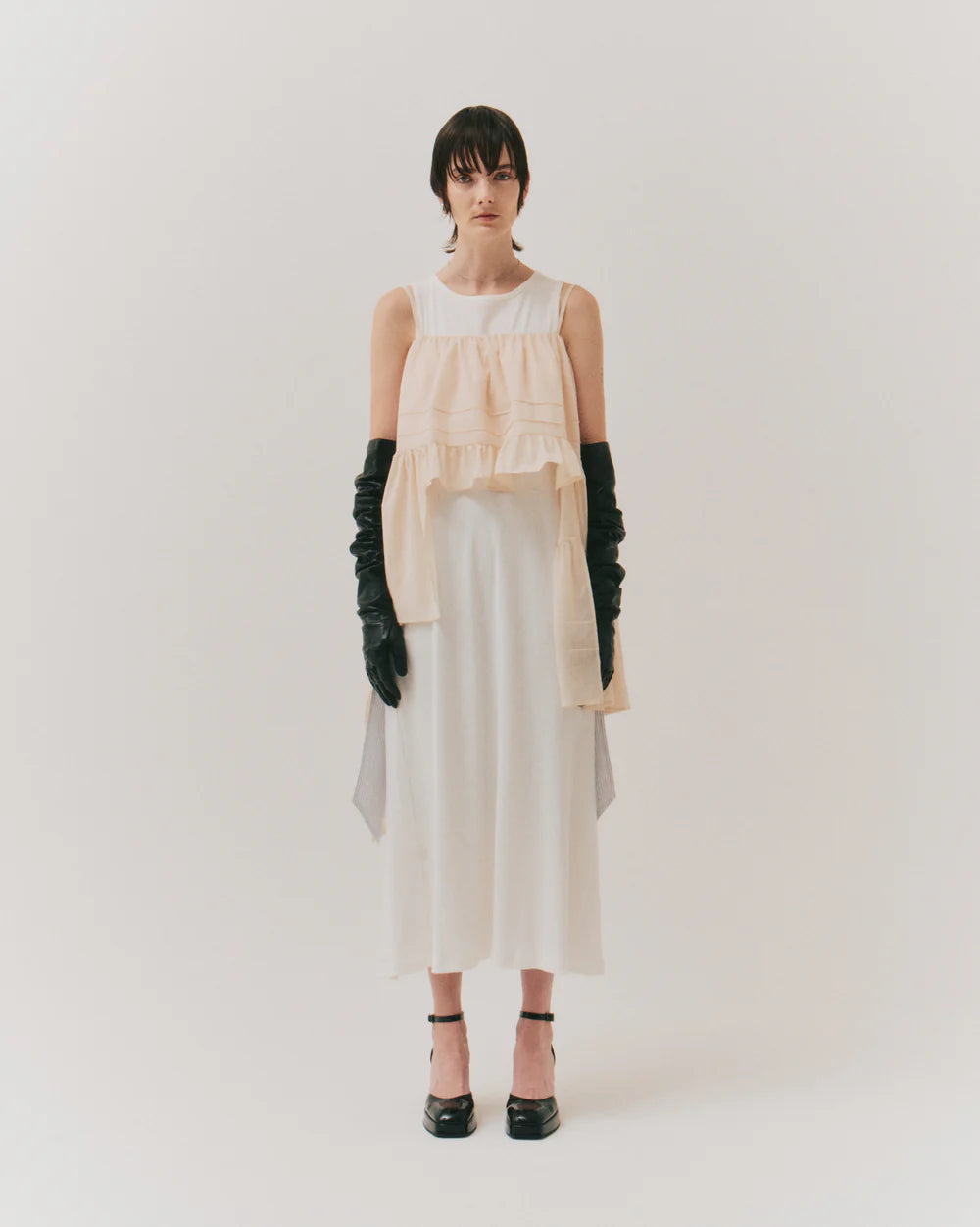 WOMEN RYU KAGA Cotton voile tiered camisole