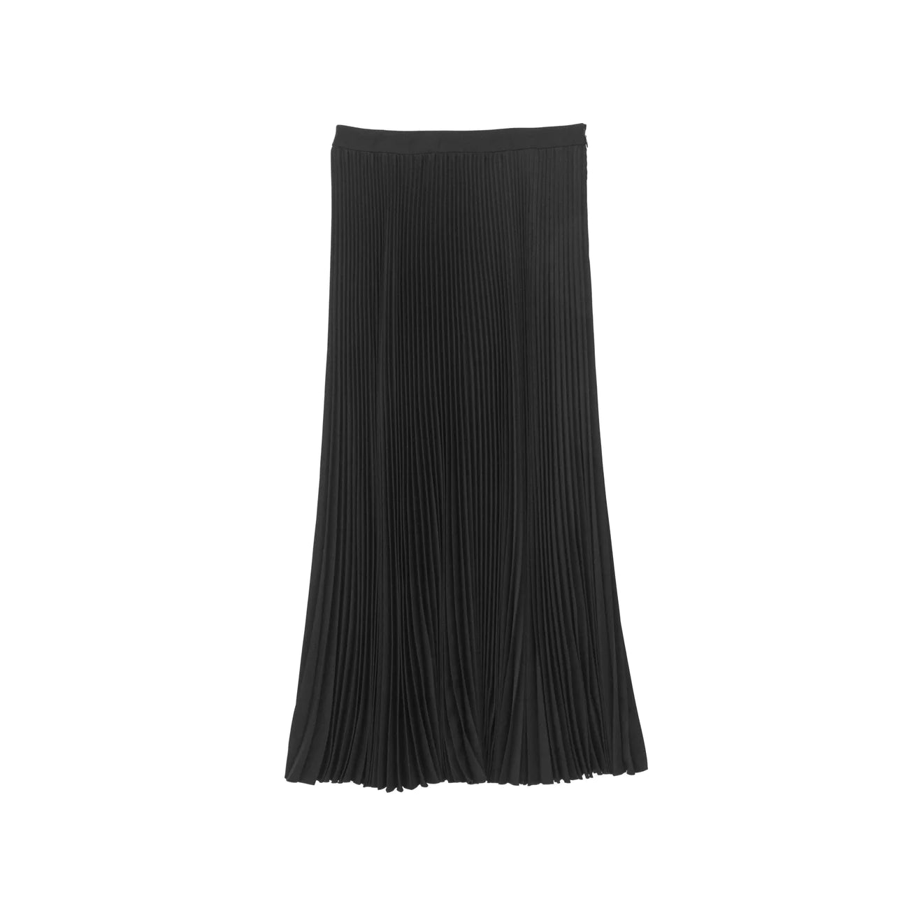 WOMEN　Graphpaper　Satin Pleats Skirt