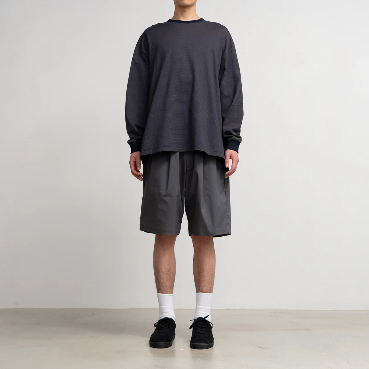 MEN Graphpaper Narrow Border L/S Tee