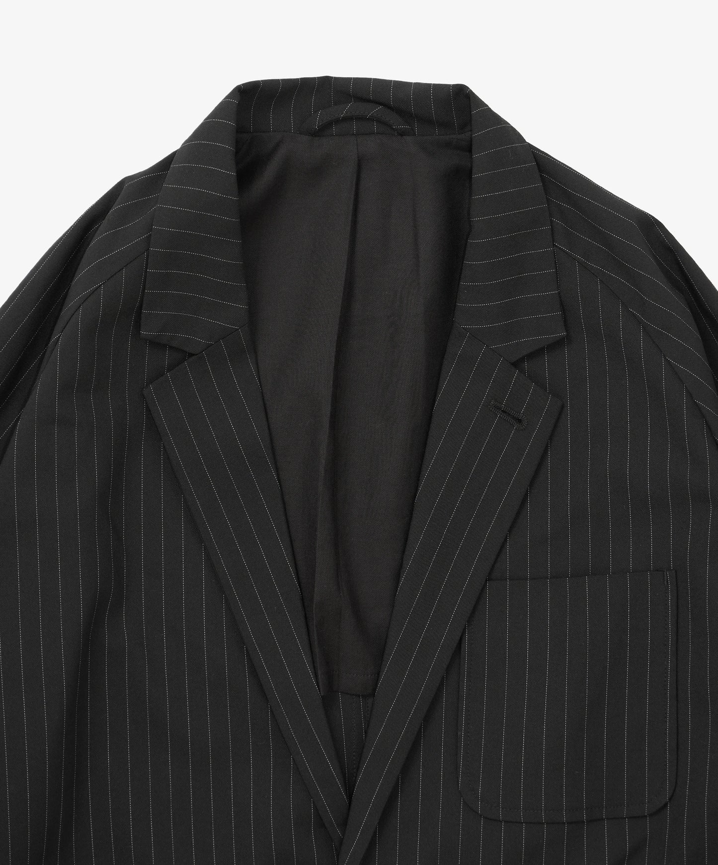 MEN sillage/シアージ blazer black stripe twill