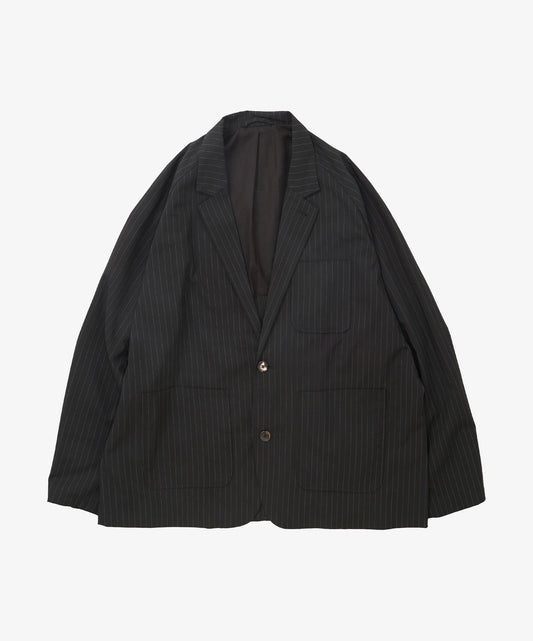 MEN sillage/シアージ blazer black stripe twill