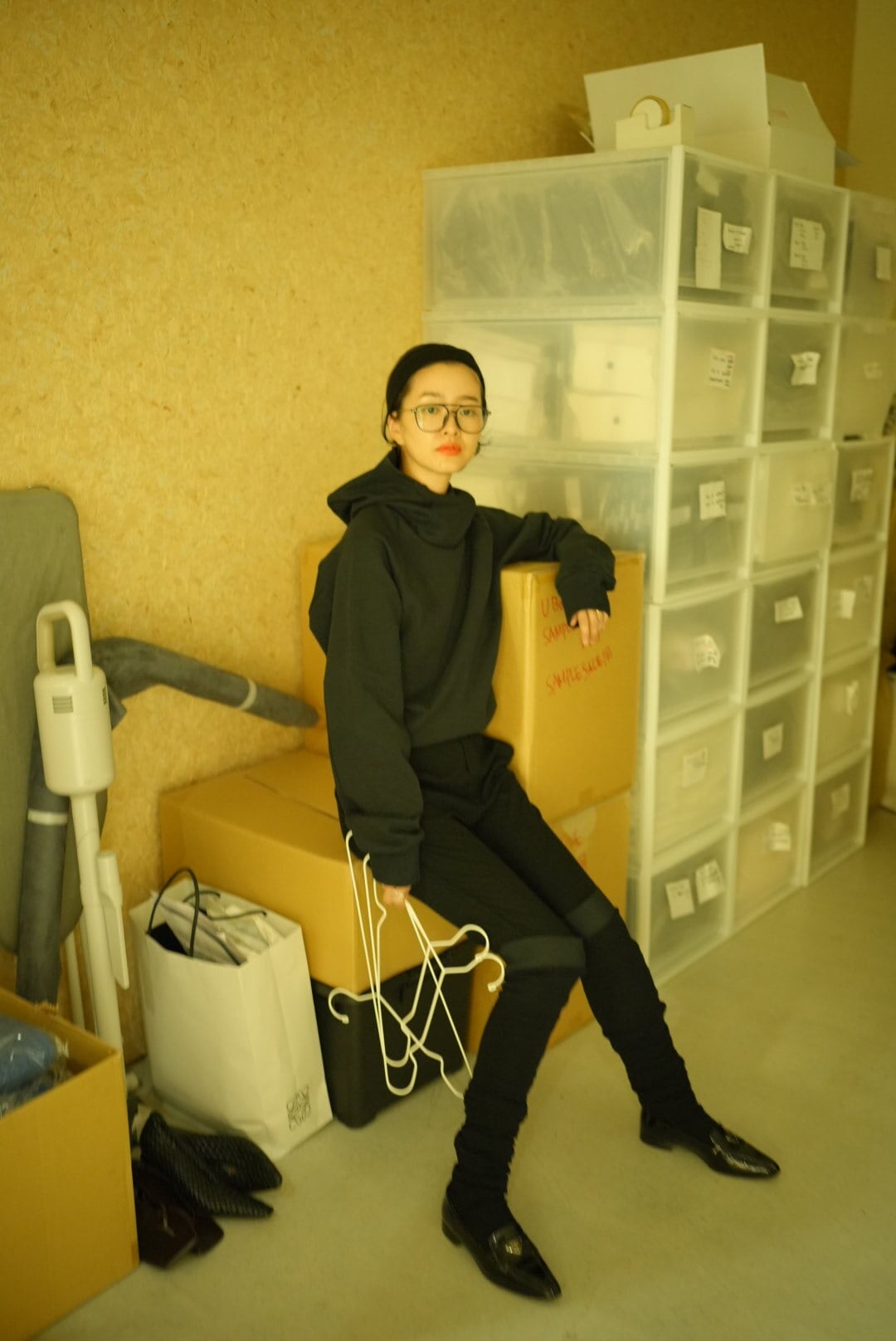 WOMEN MOON TREE PLANET Hoodie black