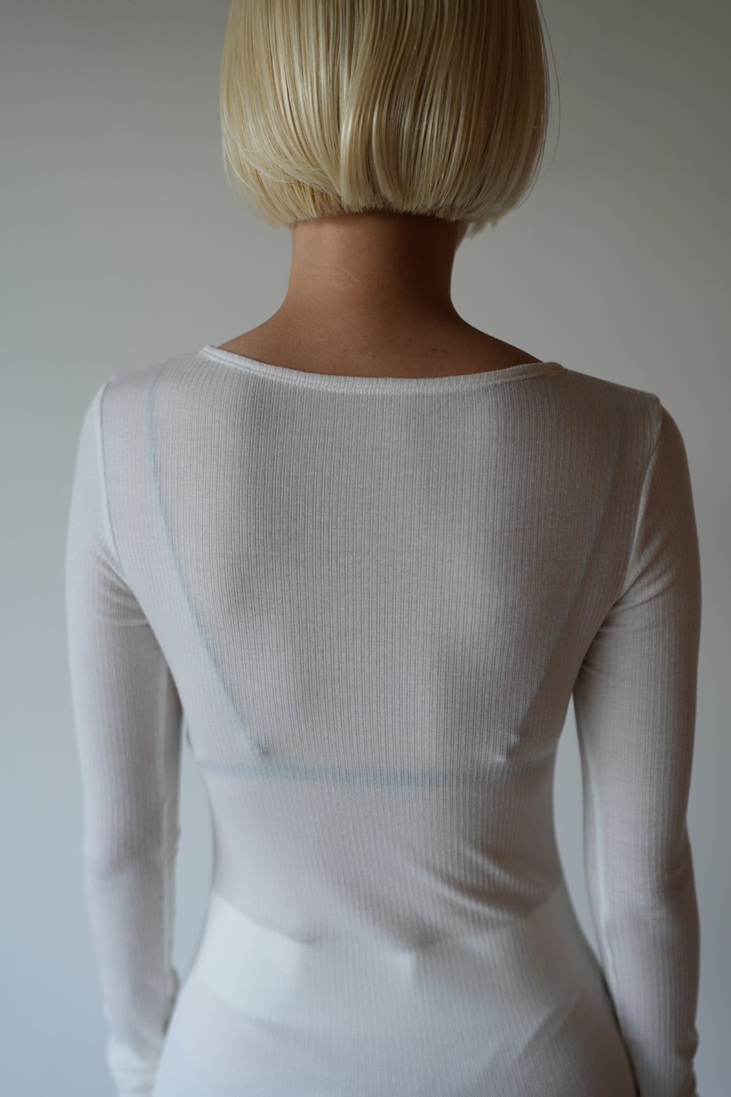 WOMEN MOON TREE PLANET U neck T cashmere white