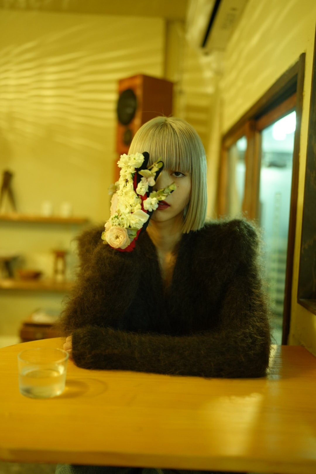 WOMEN MOON TREE PLANET Mohair Cardigan dark brown