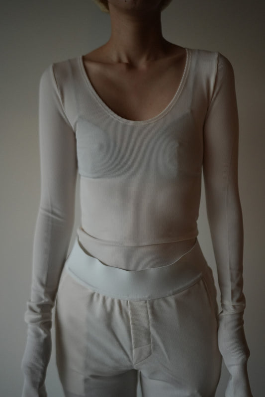 WOMEN MOON TREE PLANET U neck T sports white