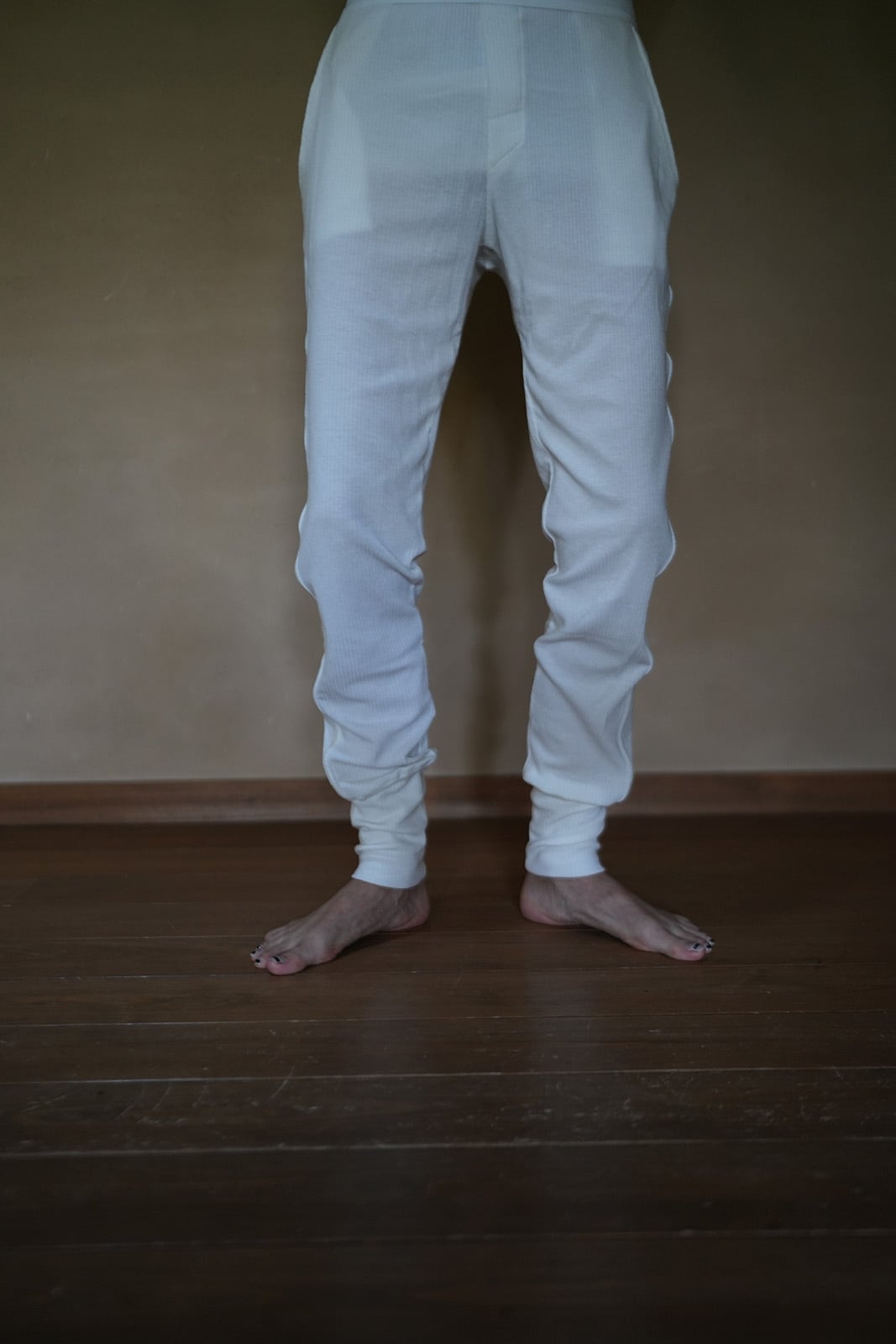 WOMEN MOON TREE PLANET line pants cashmere white