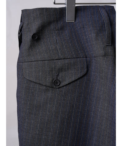 MEN MAATEE & SONS MILITARY SLACKS WOOL VINTAGE STRIPE