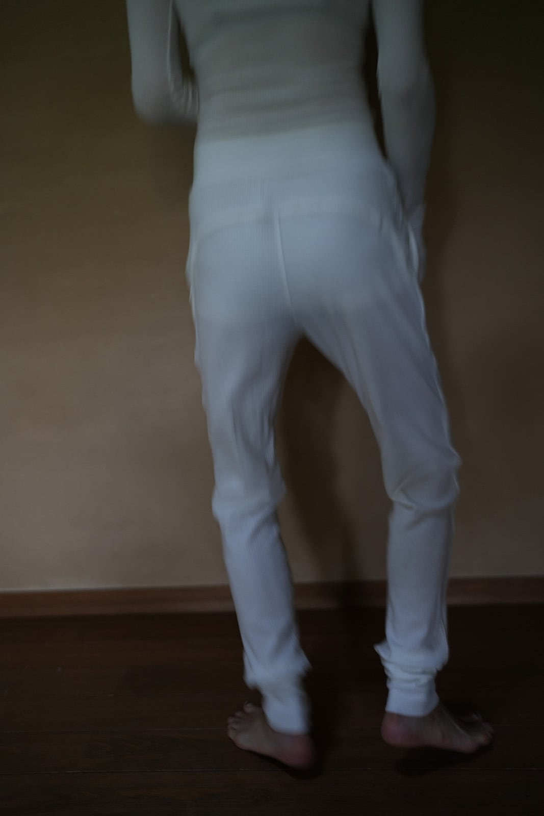 WOMEN MOON TREE PLANET line pants cashmere white