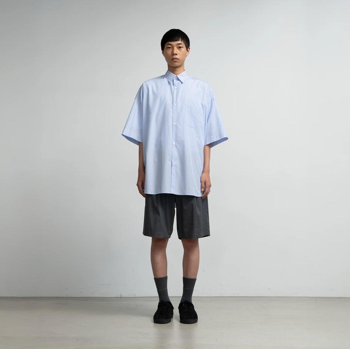 MEN Graphpaper SIDOGRAS S/S Oversized Regular Collar Shirt