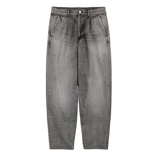 MEN Graphpaper Selvage Denim Two Tuck Tapered Pants BLACK_LIGHT FADE