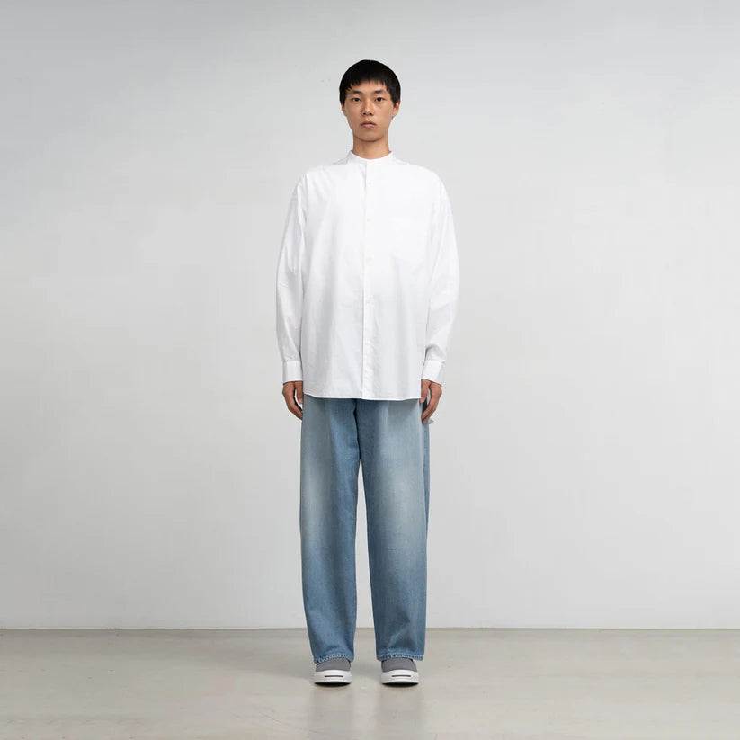 MEN Graphpaper Selvage Denim Two Tuck Tapered Pants INDIGO_LIGHT FADE