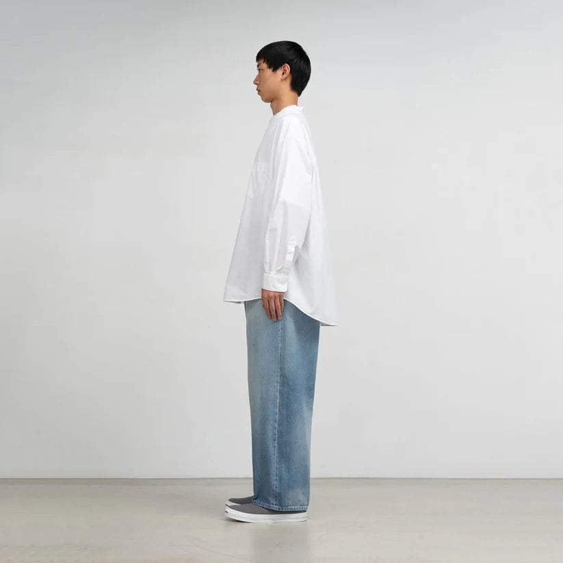 MEN Graphpaper Selvage Denim Two Tuck Tapered Pants INDIGO_LIGHT FADE