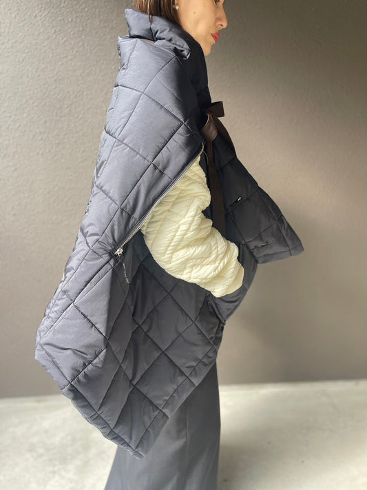 WOMEN pelleq / ペレック batting wrap skirt